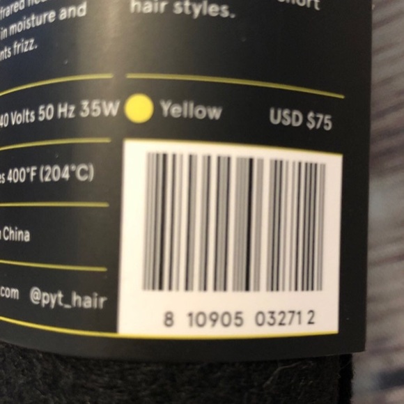 NEW! PYT Yellow Mini Ceramic Hair Straightener - Picture 8 of 10